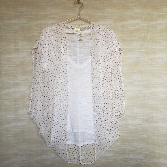 NWOT Urban Outfitters boho ivory sheer summer kimono - Picture 3 of 8